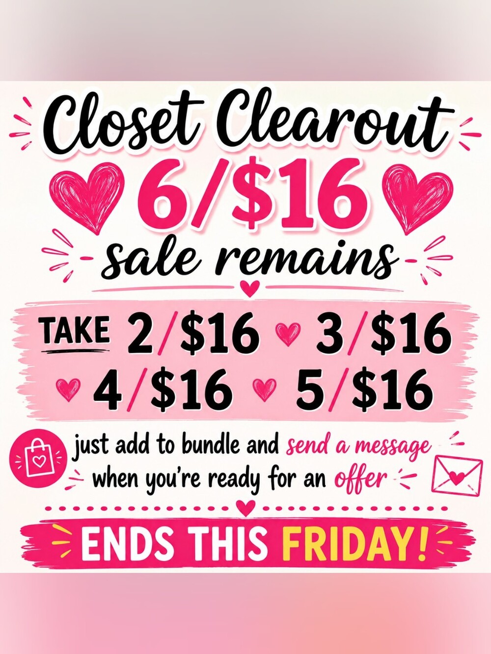 Sale Sign - Ends Friday Aug 28